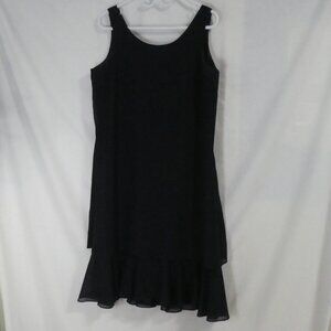 MARK EDWARDS OCCASION - ME | size 16 | Sleeveless Navy Dress | Zipper Back